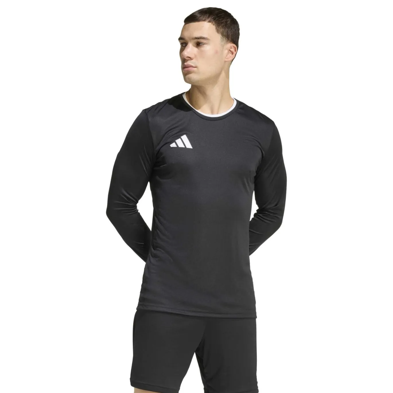 adidas Entrada 26 Voetbalshirt Lange Mouwen Zwart Wit