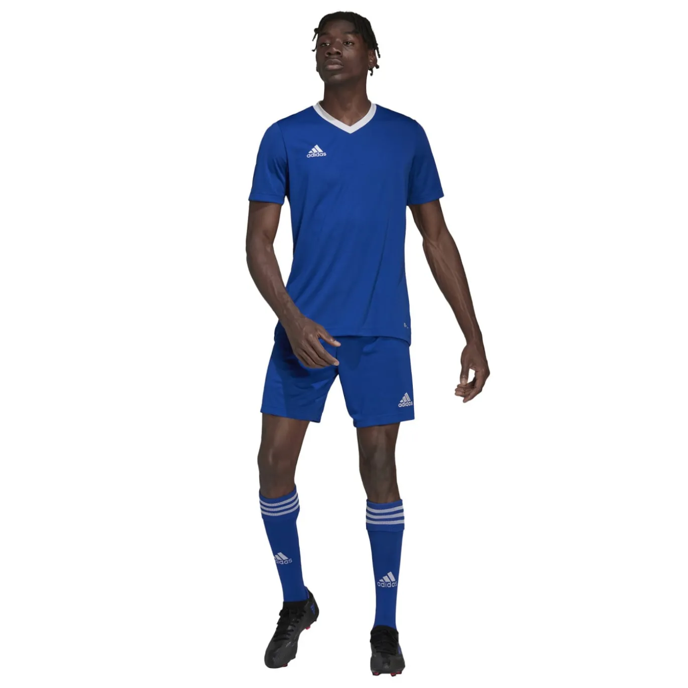 adidas Entrada 22 Voetbalshirt Blauw Wit
