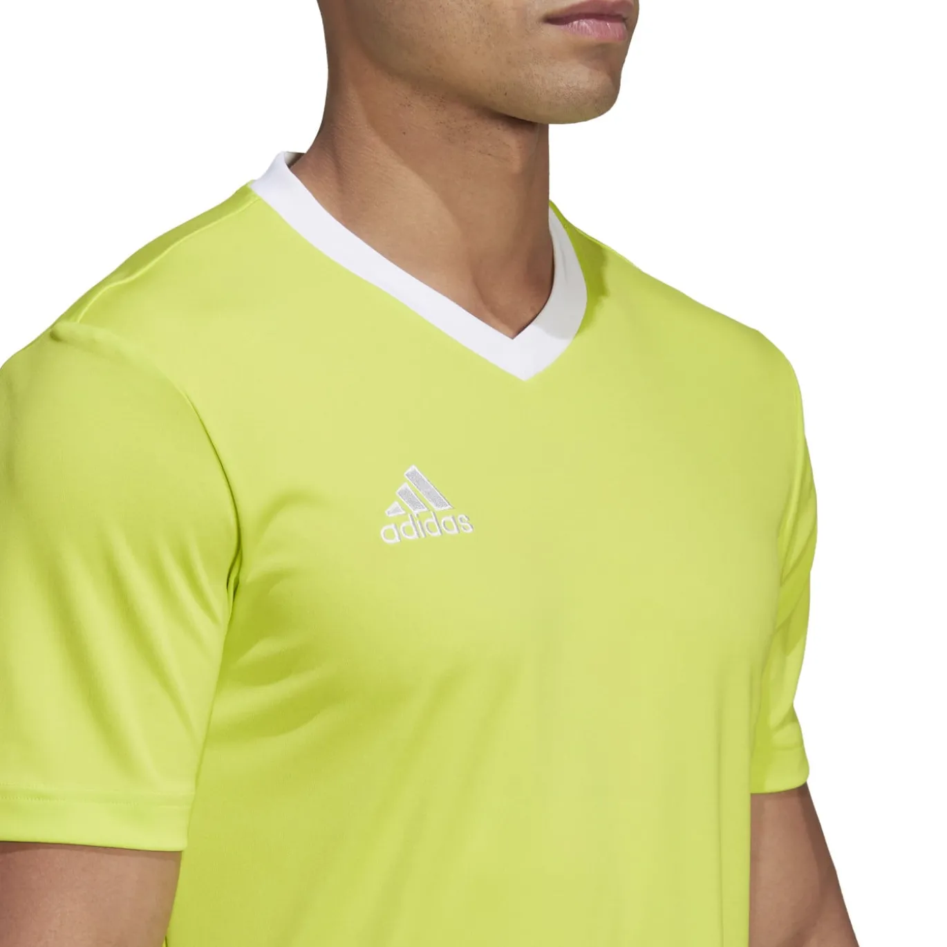 adidas Entrada 22 Voetbalshirt Geel Wit
