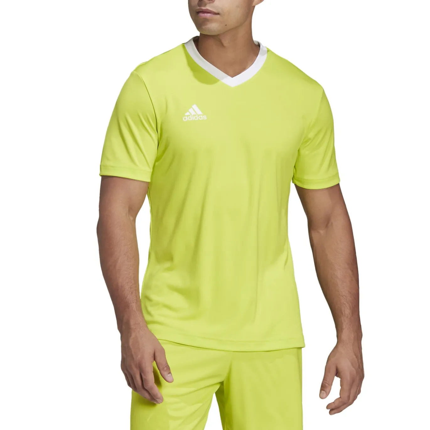 adidas Entrada 22 Voetbalshirt Geel Wit