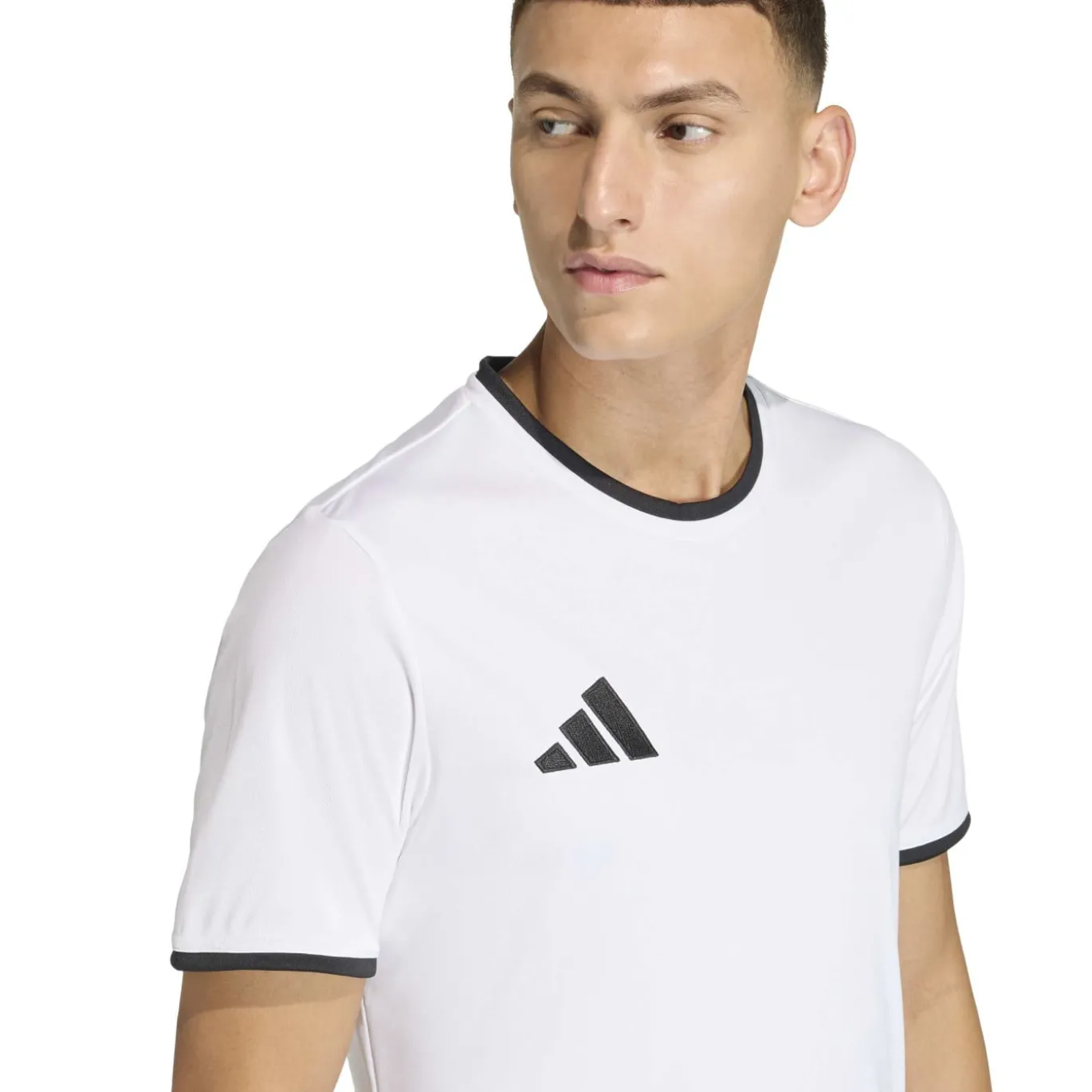 adidas Entrada 26 Voetbalshirt Wit Zwart
