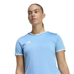 adidas Entrada 26 Voetbalshirt Dames Lichtblauw Wit