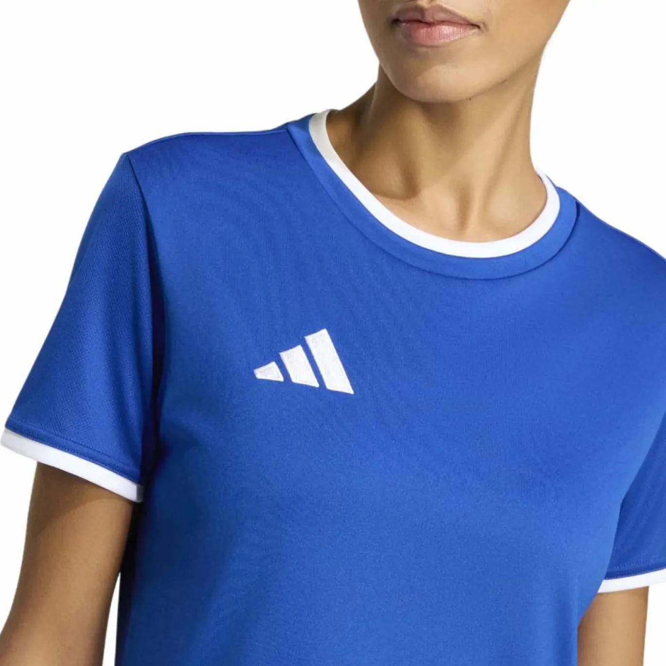 adidas Entrada 26 Voetbalshirt Dames Blauw Wit