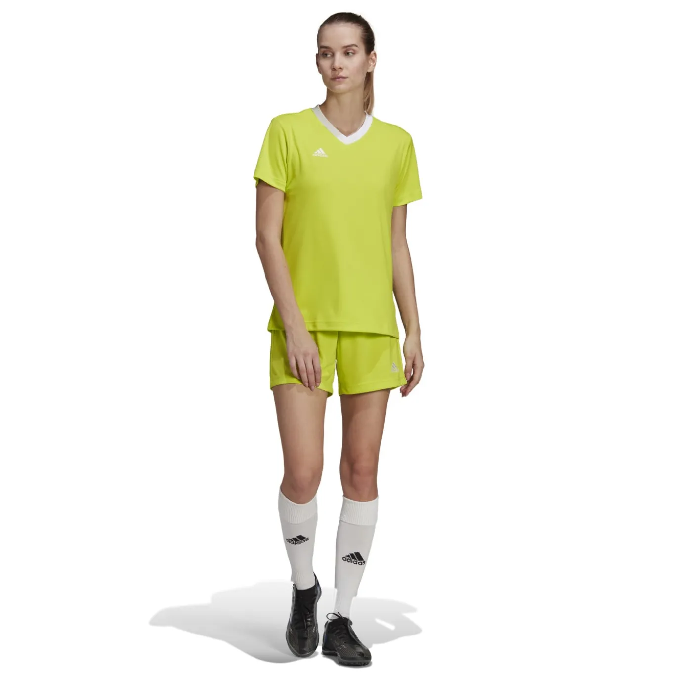 adidas Entrada 22 Voetbalshirt Dames Lichtgroen Wit