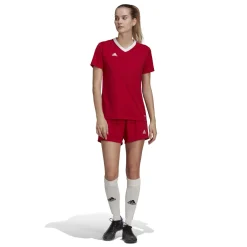 adidas Entrada 22 Voetbalshirt Dames Rood Wit