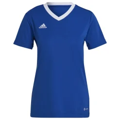 adidas Entrada 22 Voetbalshirt Dames Blauw Wit