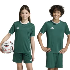adidas Entrada 26 Voetbalshirt Kids Donkergroen Wit