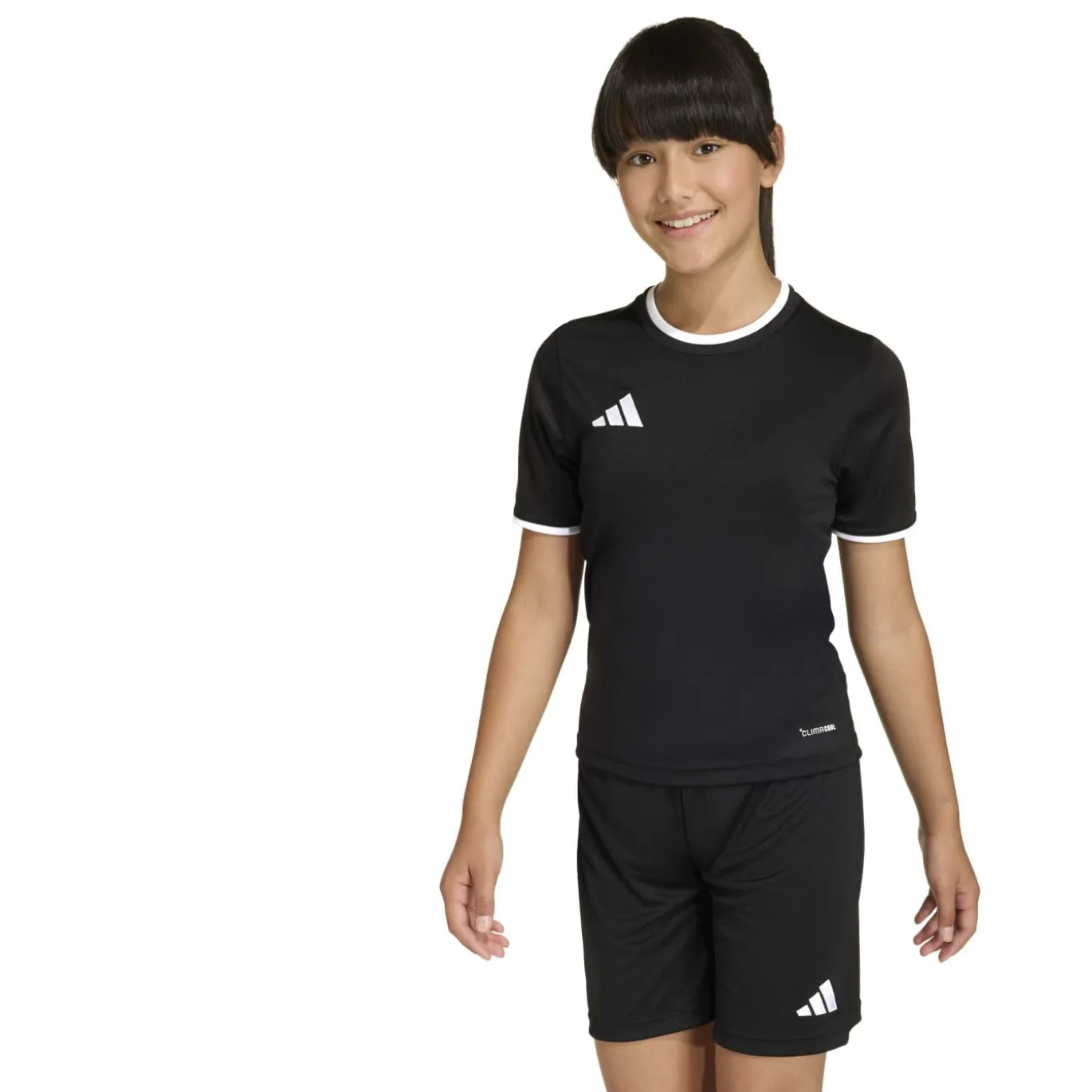 adidas Entrada 26 Voetbalshirt Kids Zwart Wit