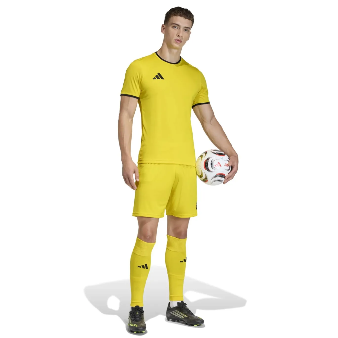 adidas Entrada 26 Voetbaltenue Geel Zwart