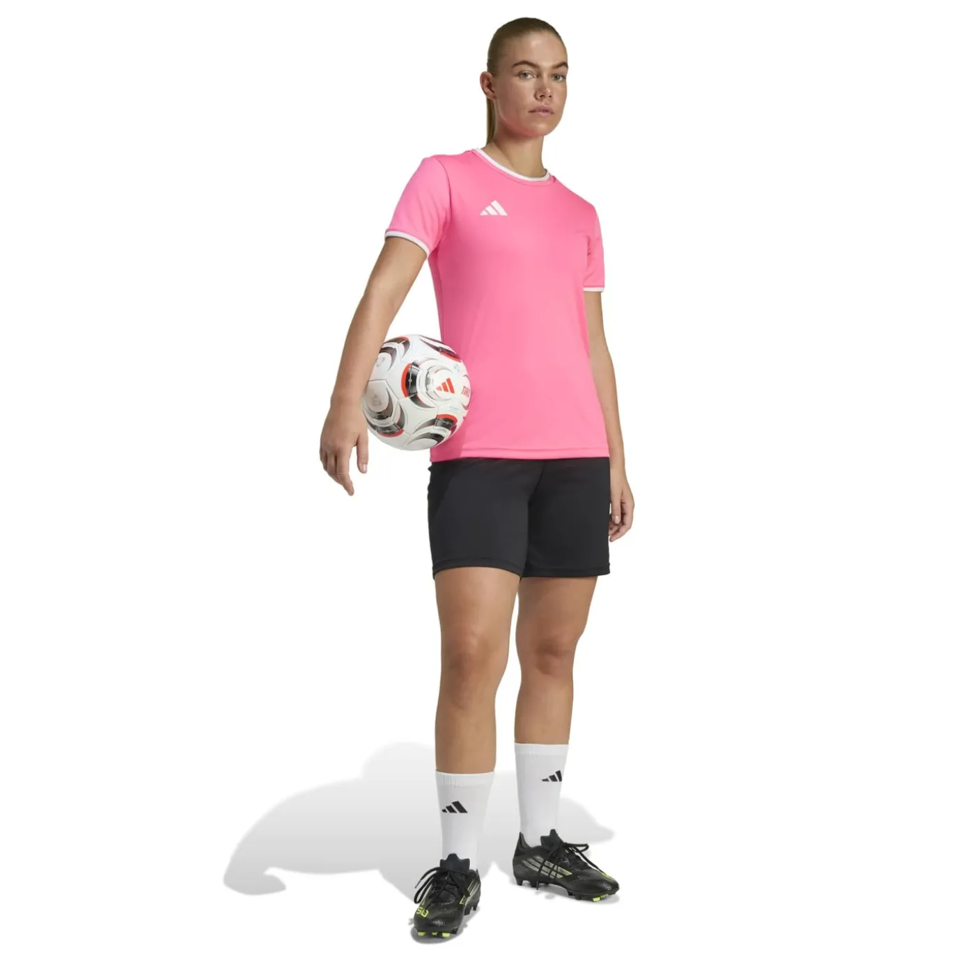 adidas Entrada 26 Voetbaltenue Dames Roze Zwart