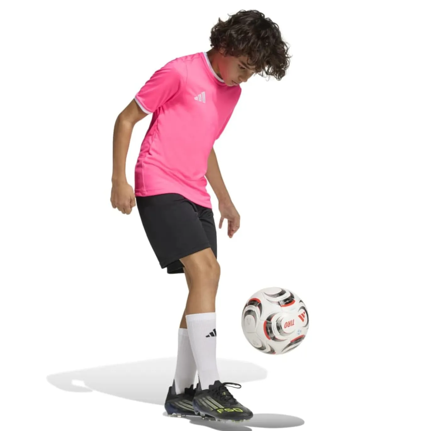 adidas Entrada 26 Voetbaltenue Kids Roze Zwart