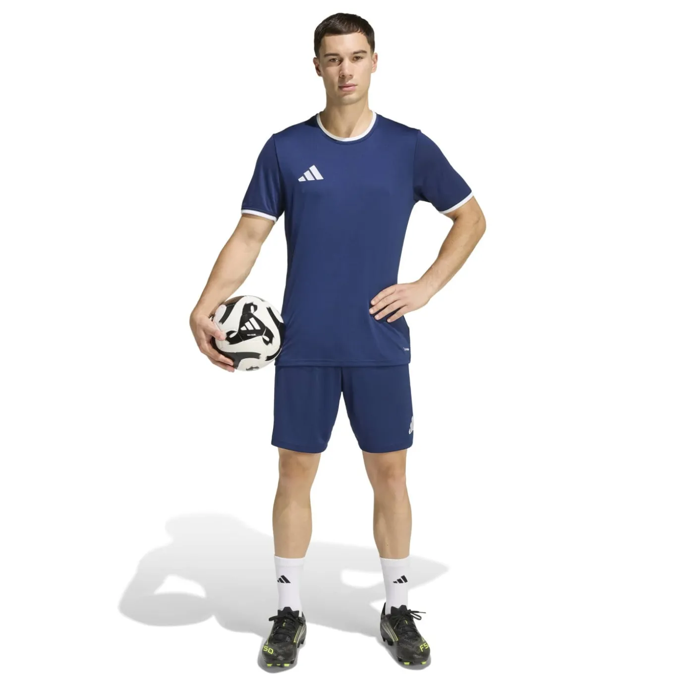 adidas Entrada 26 Voetbaltenue Donkerblauw Wit