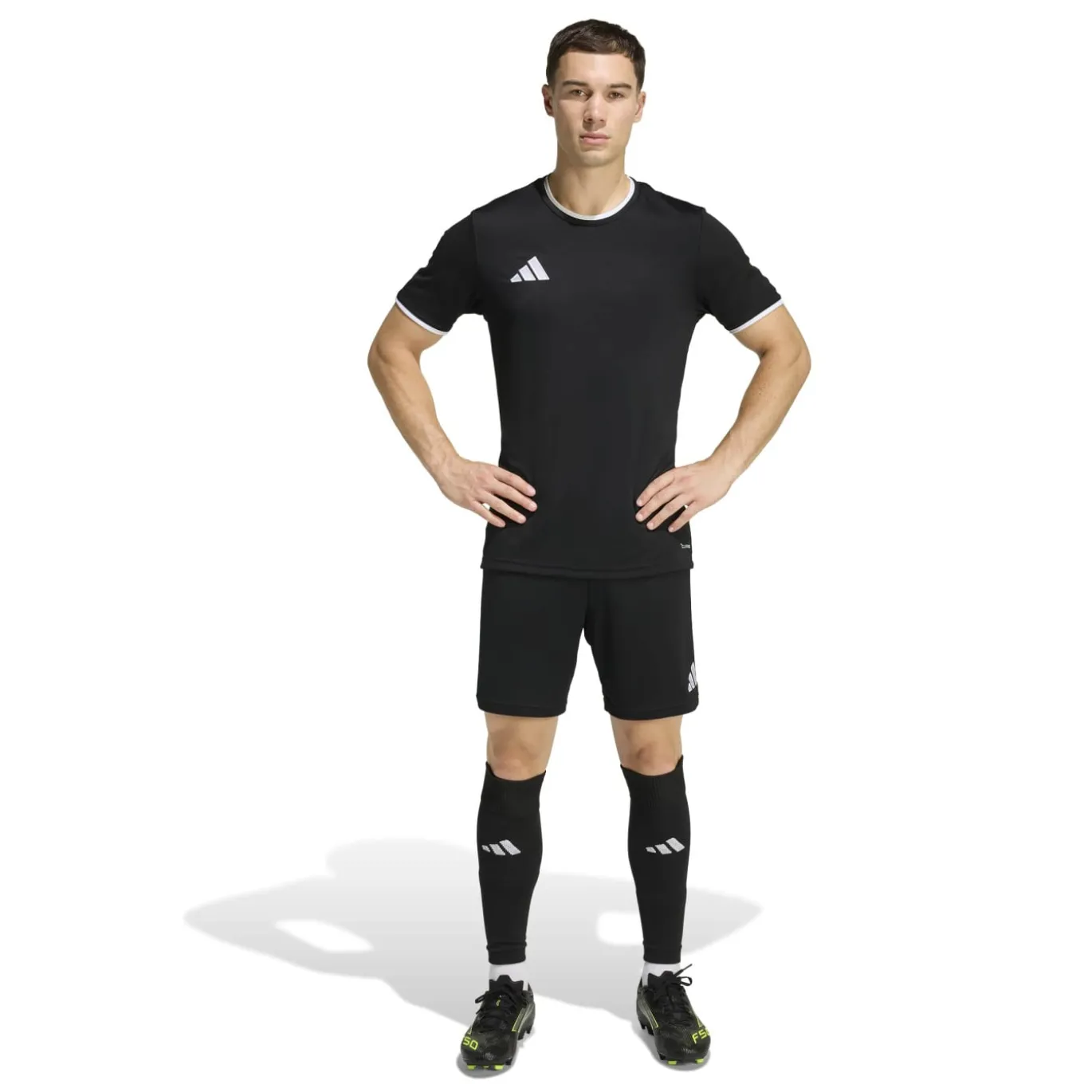 adidas Entrada 26 Voetbaltenue Zwart Wit