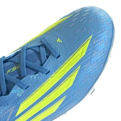 adidas F50 Elite Gras Voetbalschoenen (FG) Kids Blauw Neongeel