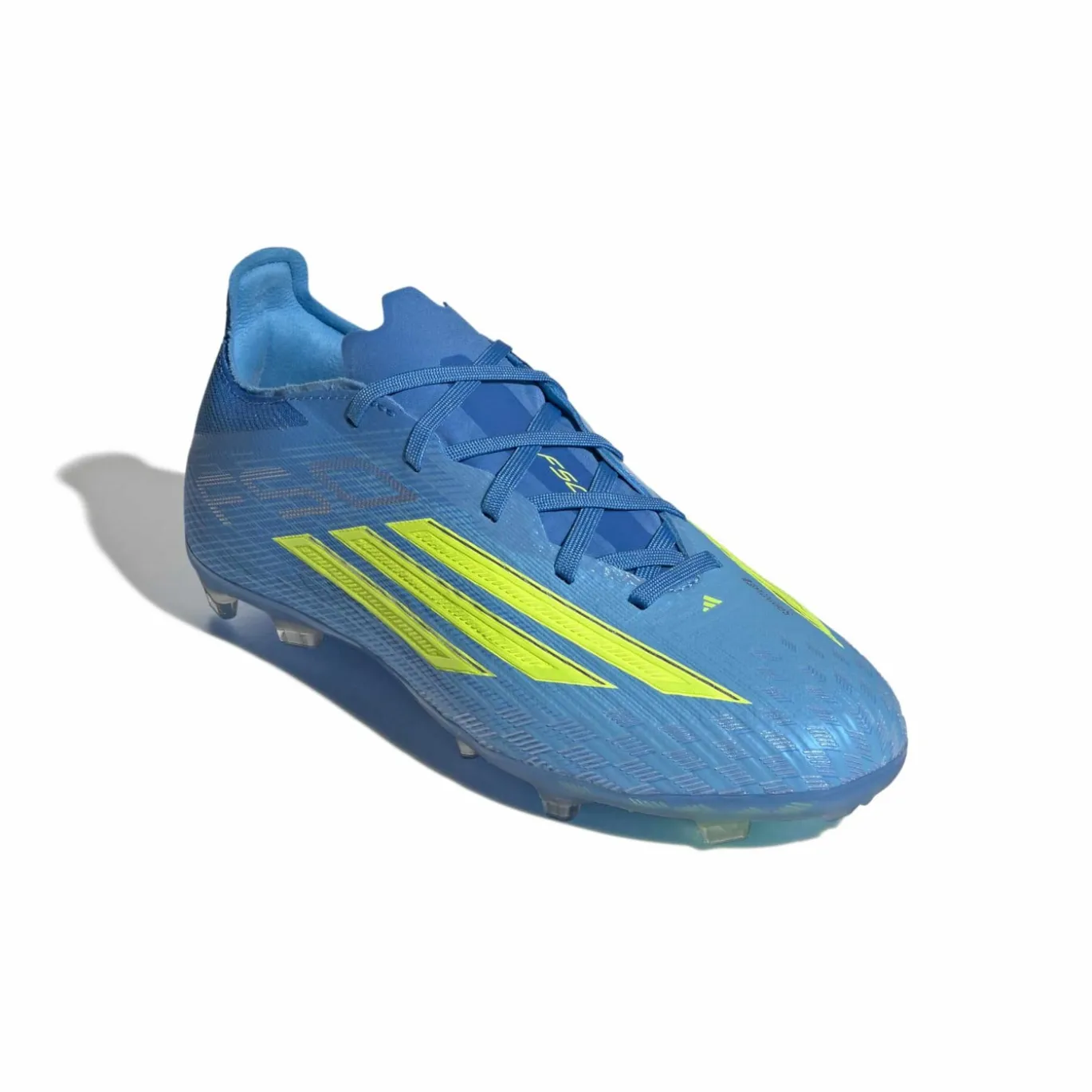 adidas F50 Elite Gras Voetbalschoenen (FG) Kids Blauw Neongeel