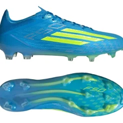 adidas F50 Elite Gras Voetbalschoenen (FG) Blauw Neongeel
