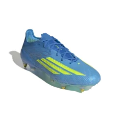 adidas F50 Elite IJzeren-Nop Voetbalschoenen (SG) Blauw Neongeel