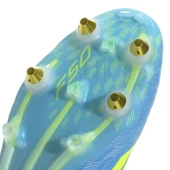adidas F50 Elite IJzeren-Nop Voetbalschoenen (SG) Blauw Neongeel