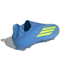 adidas F50 Elite Veterloze Gras Voetbalschoenen (FG) Kids Blauw Neongeel