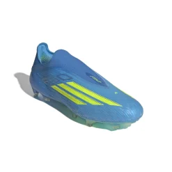adidas F50 Elite Veterloze Gras Voetbalschoenen (FG) Blauw Neongeel