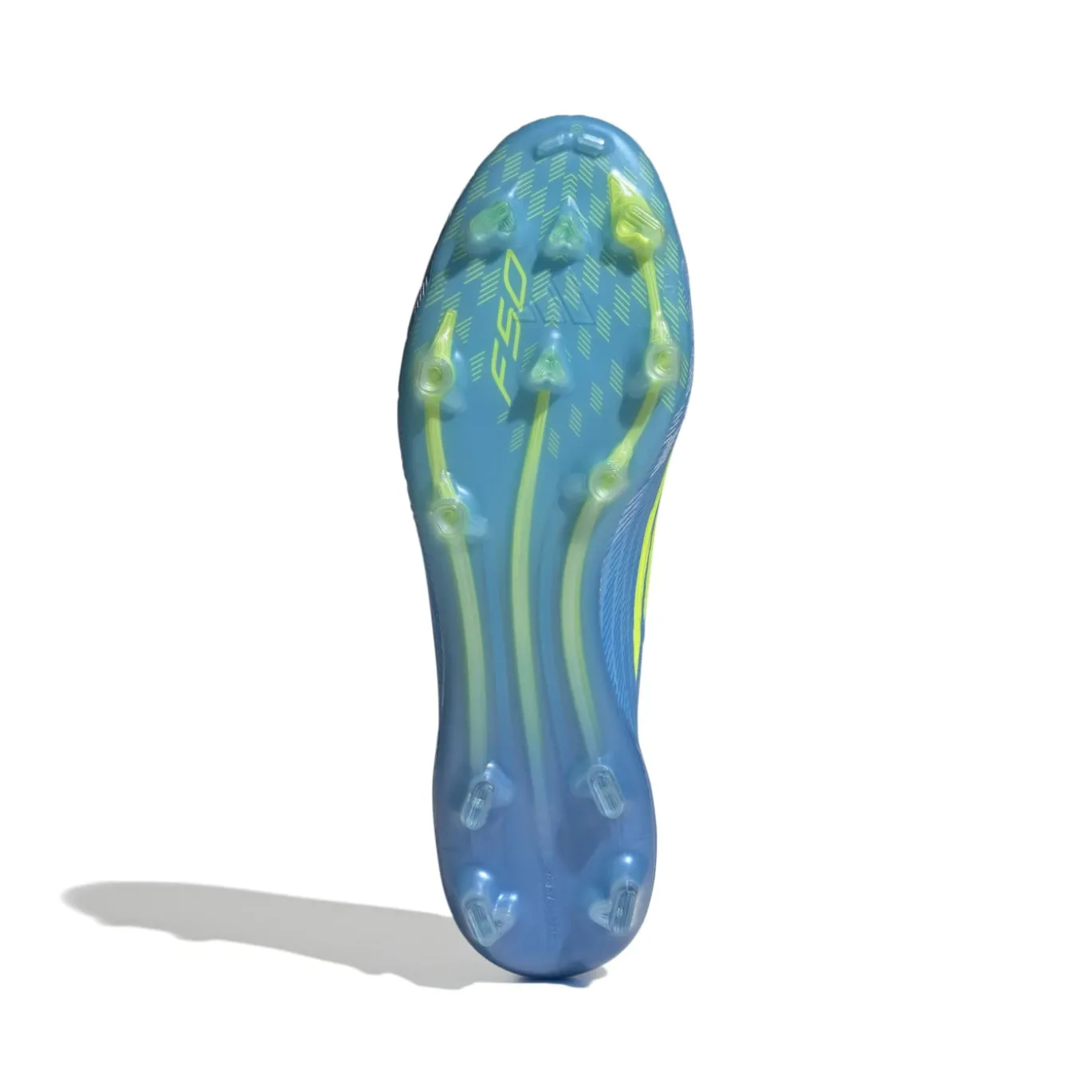 adidas F50 Elite Veterloze Gras Voetbalschoenen (FG) Blauw Neongeel