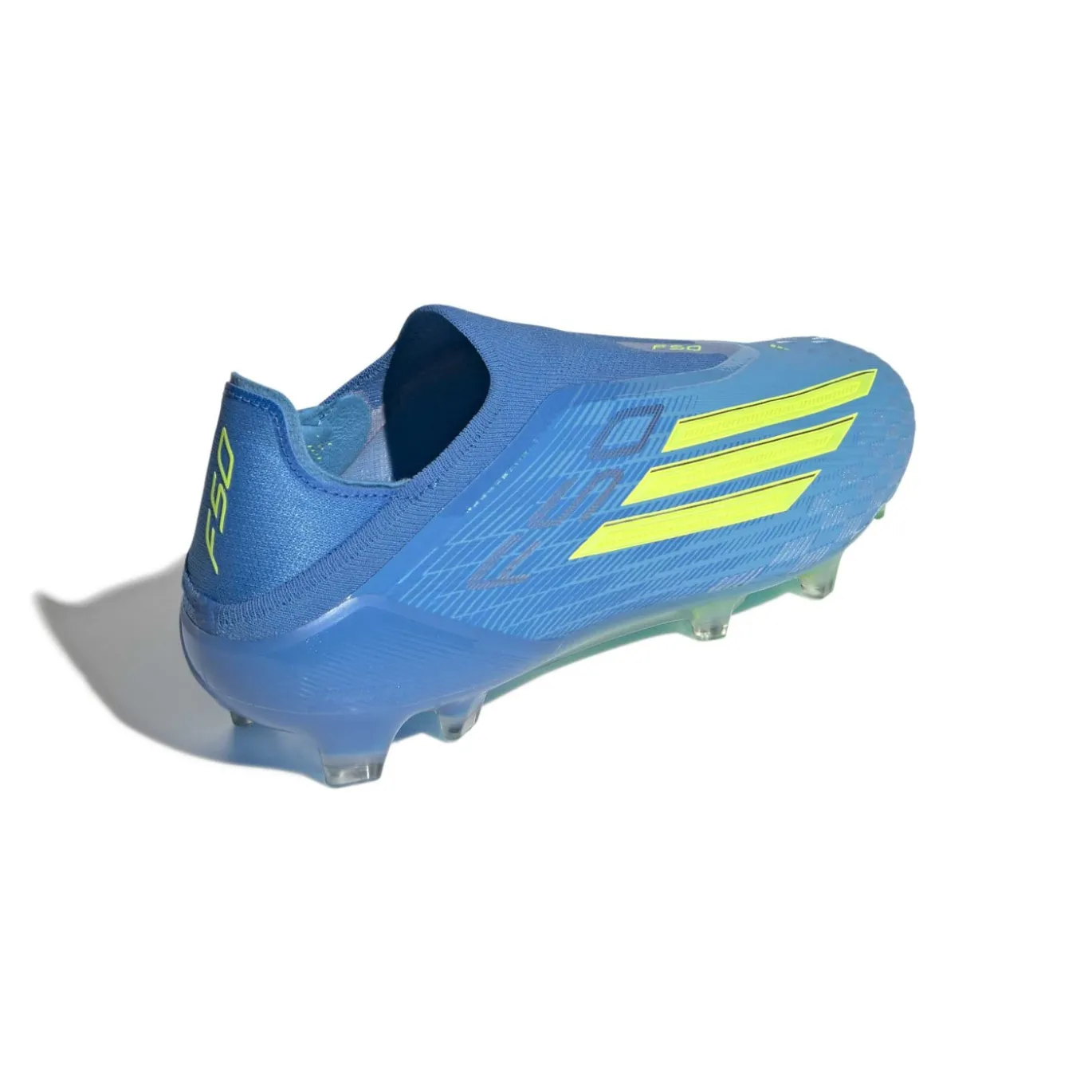 adidas F50 Elite Veterloze Gras Voetbalschoenen (FG) Blauw Neongeel