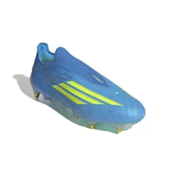 adidas F50 Elite Veterloze IJzeren-Nop Voetbalschoenen (SG) Blauw Neongeel