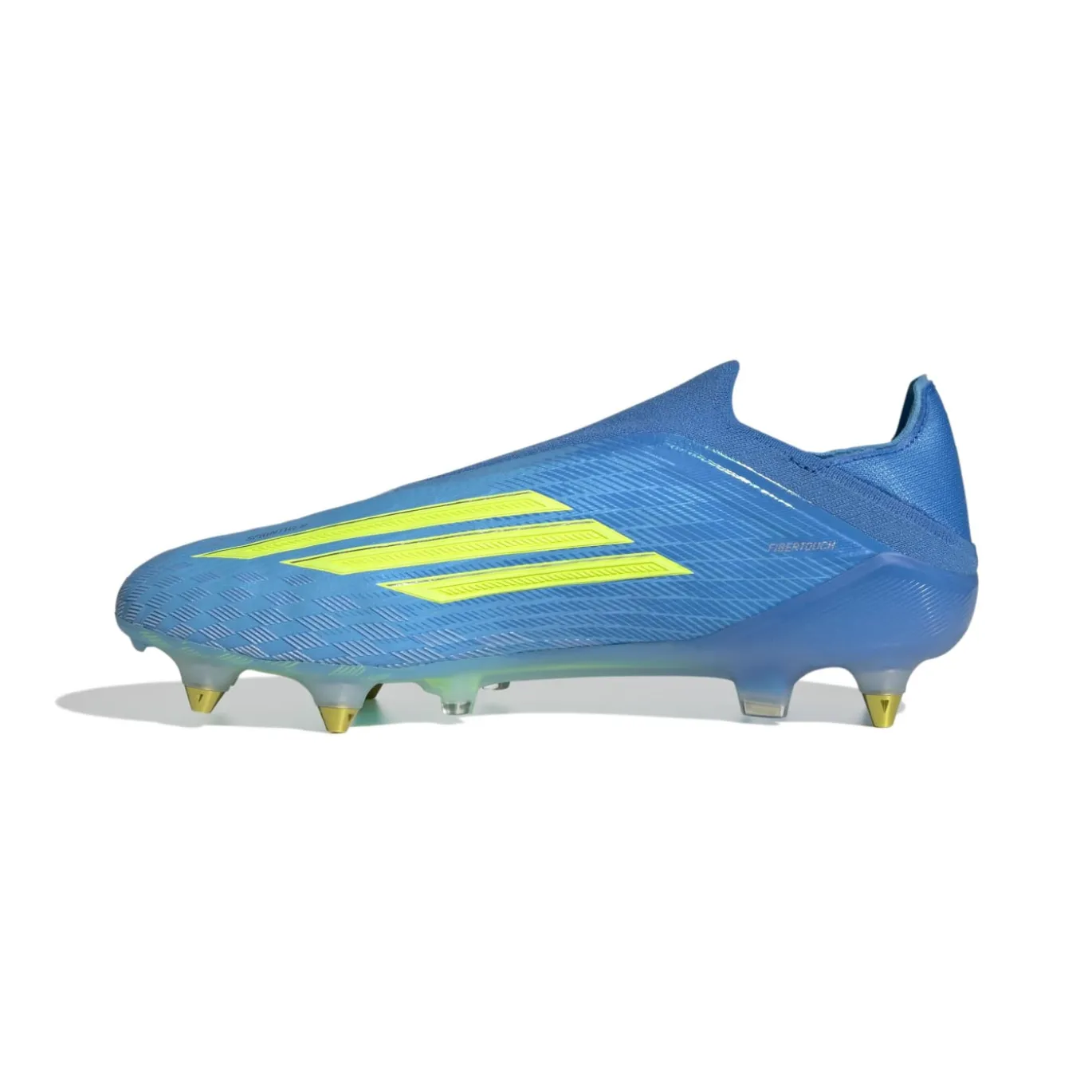 adidas F50 Elite Veterloze IJzeren-Nop Voetbalschoenen (SG) Blauw Neongeel