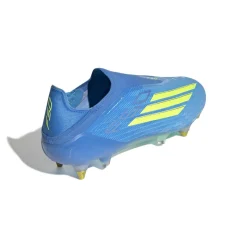 adidas F50 Elite Veterloze IJzeren-Nop Voetbalschoenen (SG) Blauw Neongeel