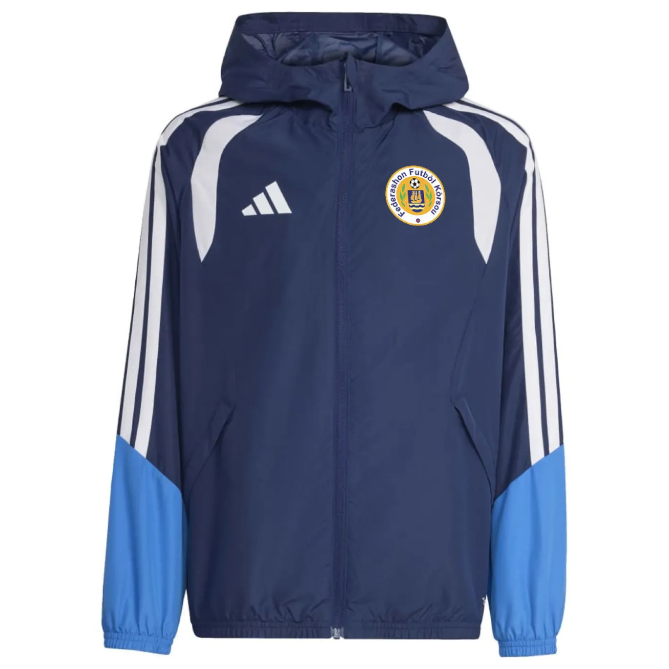adidas FFK Curaçao Allweather Jack 2026-2028 Kids Donkerblauw