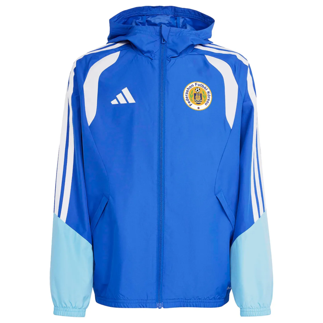 adidas FFK Curaçao Allweather Jack 2026-2028 Kids Blauw