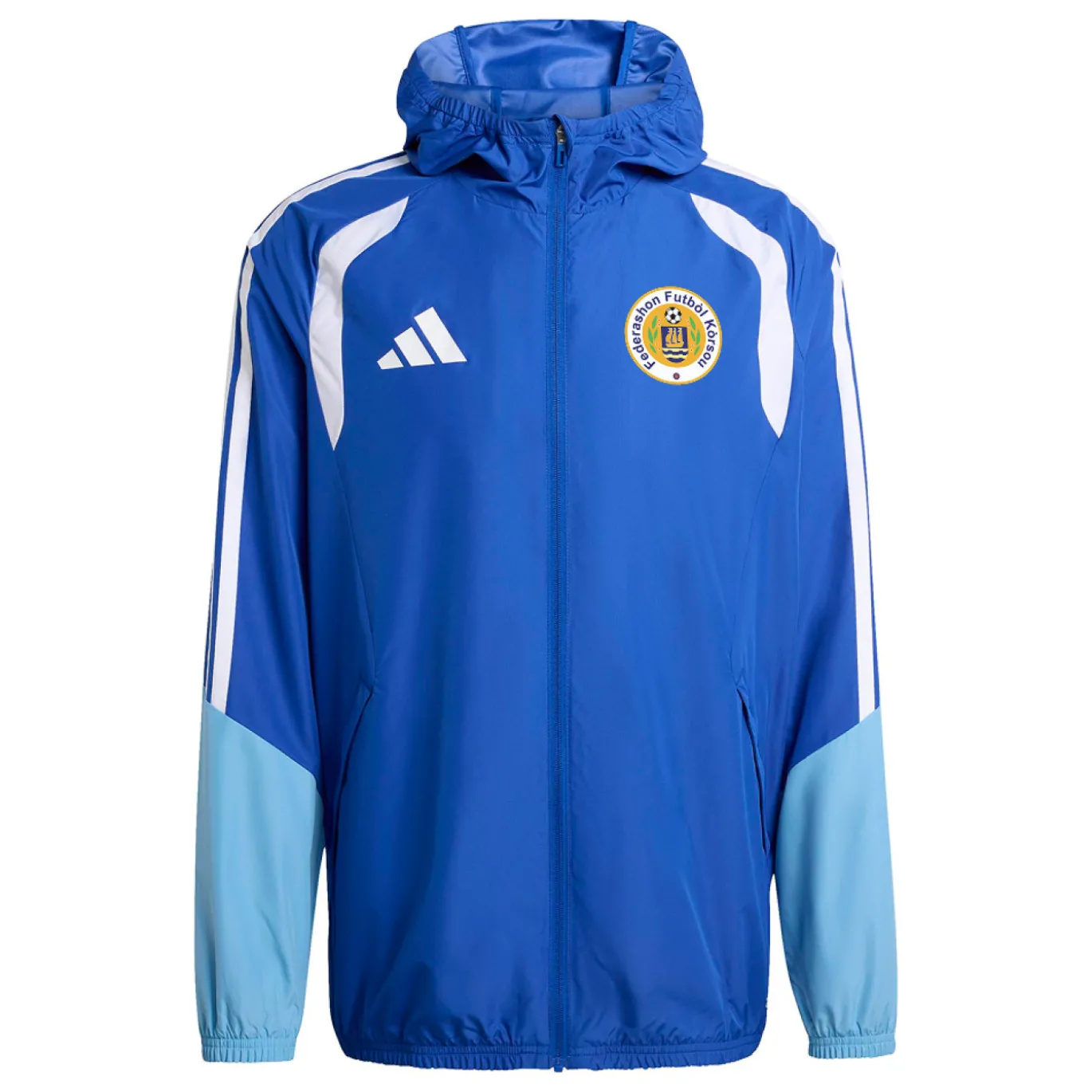 adidas FFK Curaçao Allweather Jack 2026-2028 Blauw
