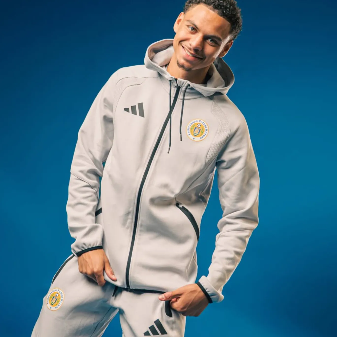 adidas FFK Curaçao Tiro Travel Sweat Vest 2026-2028 Grijs