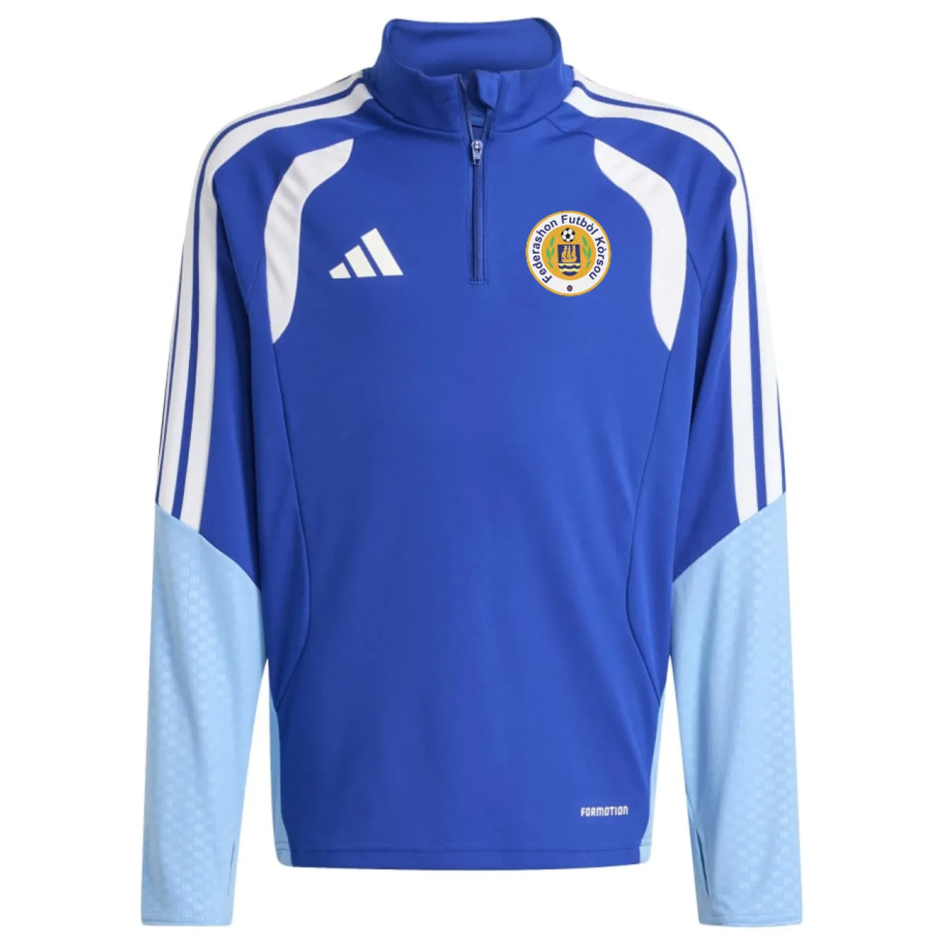 adidas FFK Curaçao Trainingstrui 1/4-Zip 2026-2028 Kids Blauw