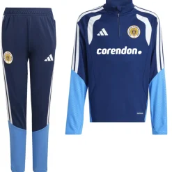 adidas FFK Curacao Trainingspak 1/4-Zip 2026-2028 Sponsors Donkerblauw Kids