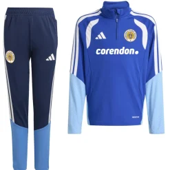 adidas FFK Curacao Trainingspak 1/4-Zip 2026-2028 Sponsors Blauw Kids