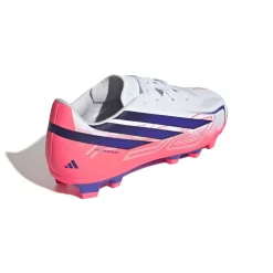 adidas F50 Hyperfast Club Gras / Kunstgras Voetbalschoenen (MG) Kids Wit Paars Roze