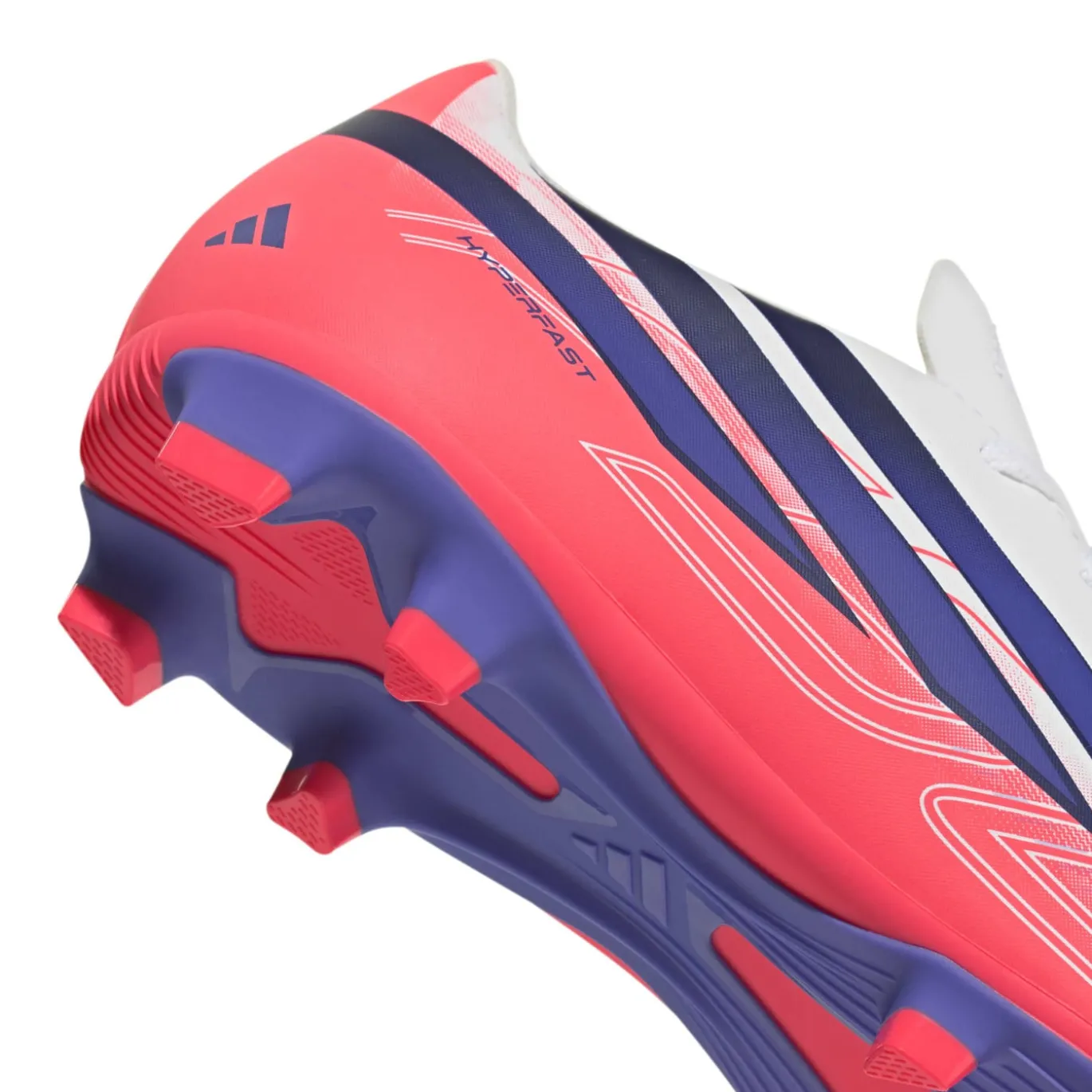 adidas F50 Hyperfast Club Gras / Kunstgras Voetbalschoenen (MG) Kids Wit Paars Roze