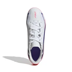adidas F50 Hyperfast Club Gras / Kunstgras Voetbalschoenen (MG) Kids Wit Paars Roze