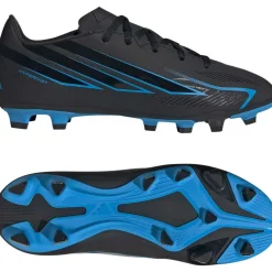 adidas F50 Hyperfast Club Gras / Kunstgras Voetbalschoenen (MG) Kids Zwart Zwart Blauw