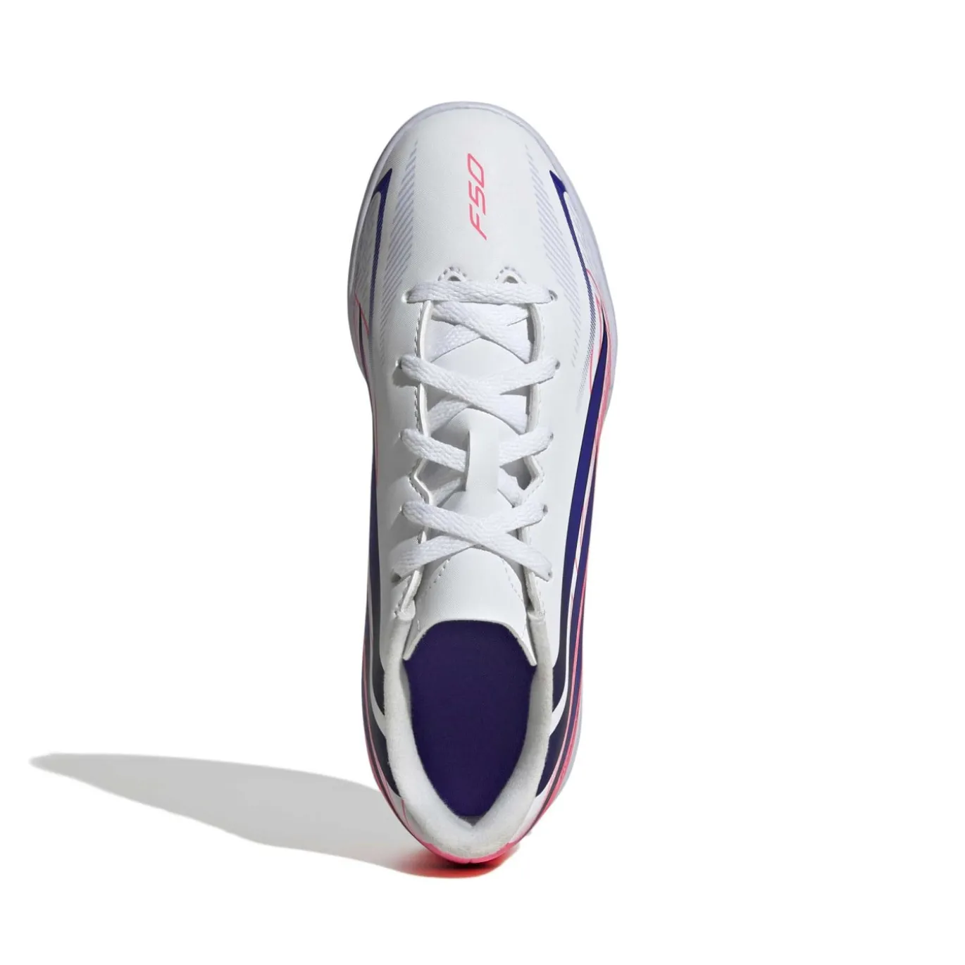 adidas F50 Hyperfast Club Zaalvoetbalschoenen (IN) Kids Wit Paars Roze