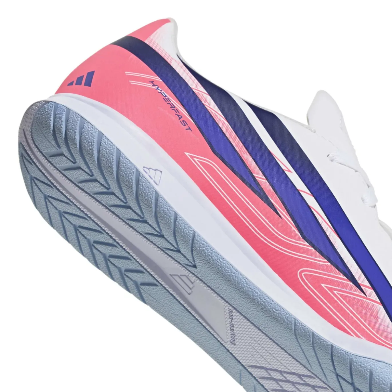 adidas F50 Hyperfast Club Zaalvoetbalschoenen (IN) Kids Wit Paars Roze