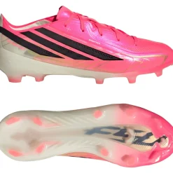 adidas F50 Hyperfast Elite Gras Voetbalschoenen (FG) Kids Felroze Zwart Goud Wit