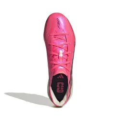adidas F50 Hyperfast Elite Gras Voetbalschoenen (FG) Kids Felroze Zwart Goud Wit