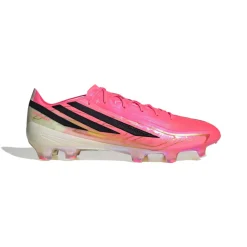 adidas F50 Hyperfast Elite Gras Voetbalschoenen (FG) Felroze Zwart Goud Wit