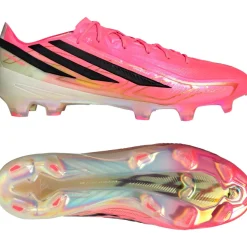 adidas F50 Hyperfast Elite Gras Voetbalschoenen (FG) Felroze Zwart Goud Wit