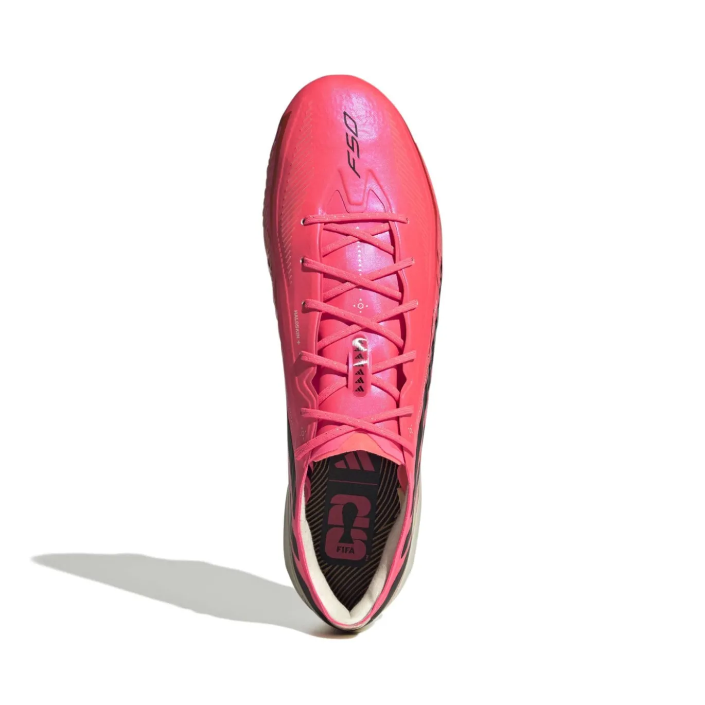 adidas F50 Hyperfast Elite Gras Voetbalschoenen (FG) Felroze Zwart Goud Wit
