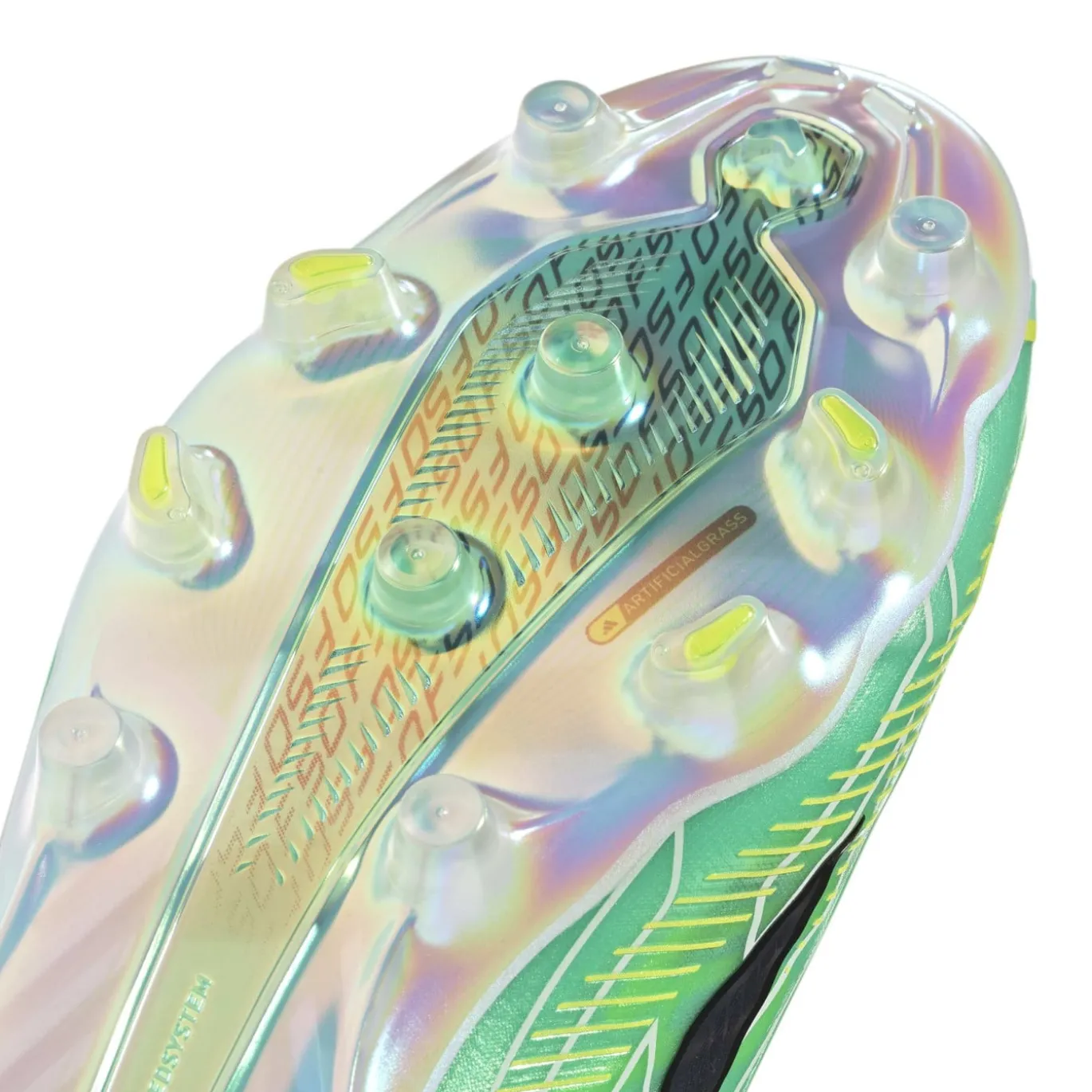 adidas F50 Hyperfast Elite Kunstgras Voetbalschoenen (AG) Mintgroen Zwart Wit