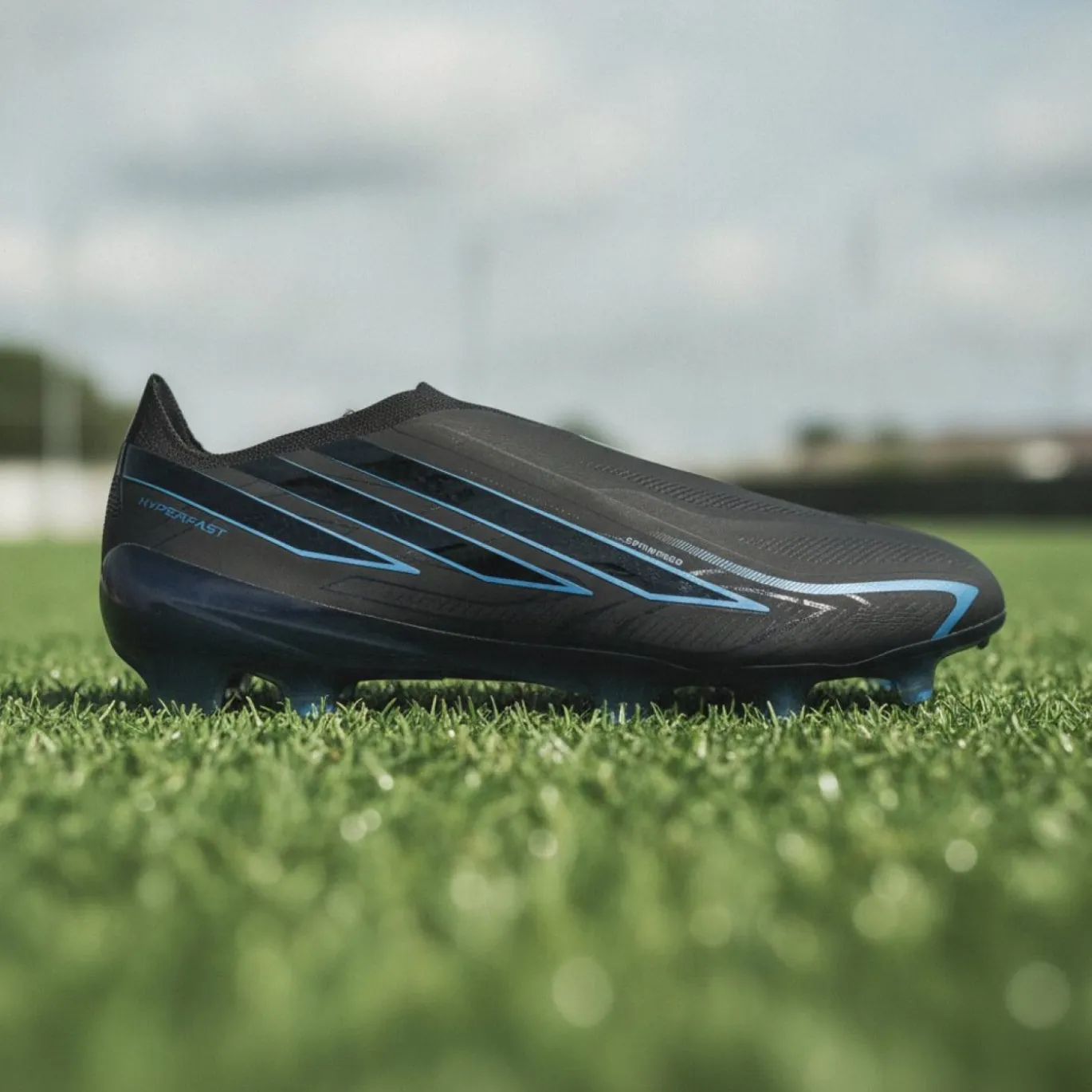 adidas F50 Hyperfast Elite Veterloze Gras Voetbalschoenen (FG) Zwart Zwart Blauw