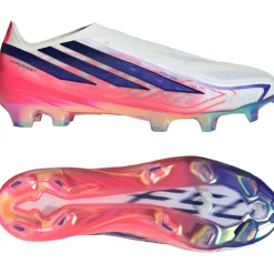 adidas F50 Hyperfast Elite Veterloze Gras Voetbalschoenen (FG) Wit Paars Roze